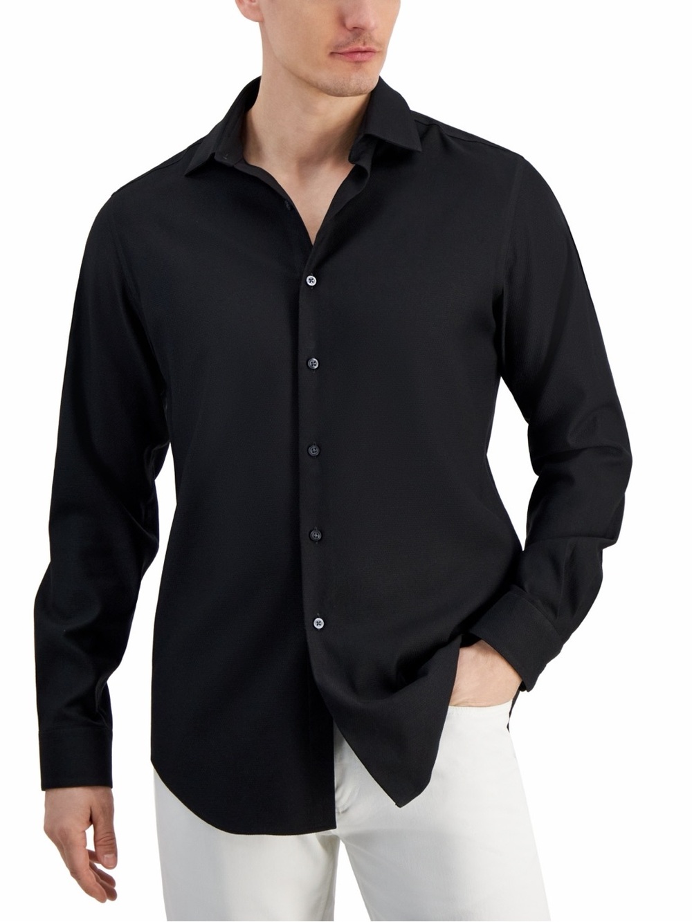 Alfani Men's Slim-Fit Dobby Dress Shirt NWT